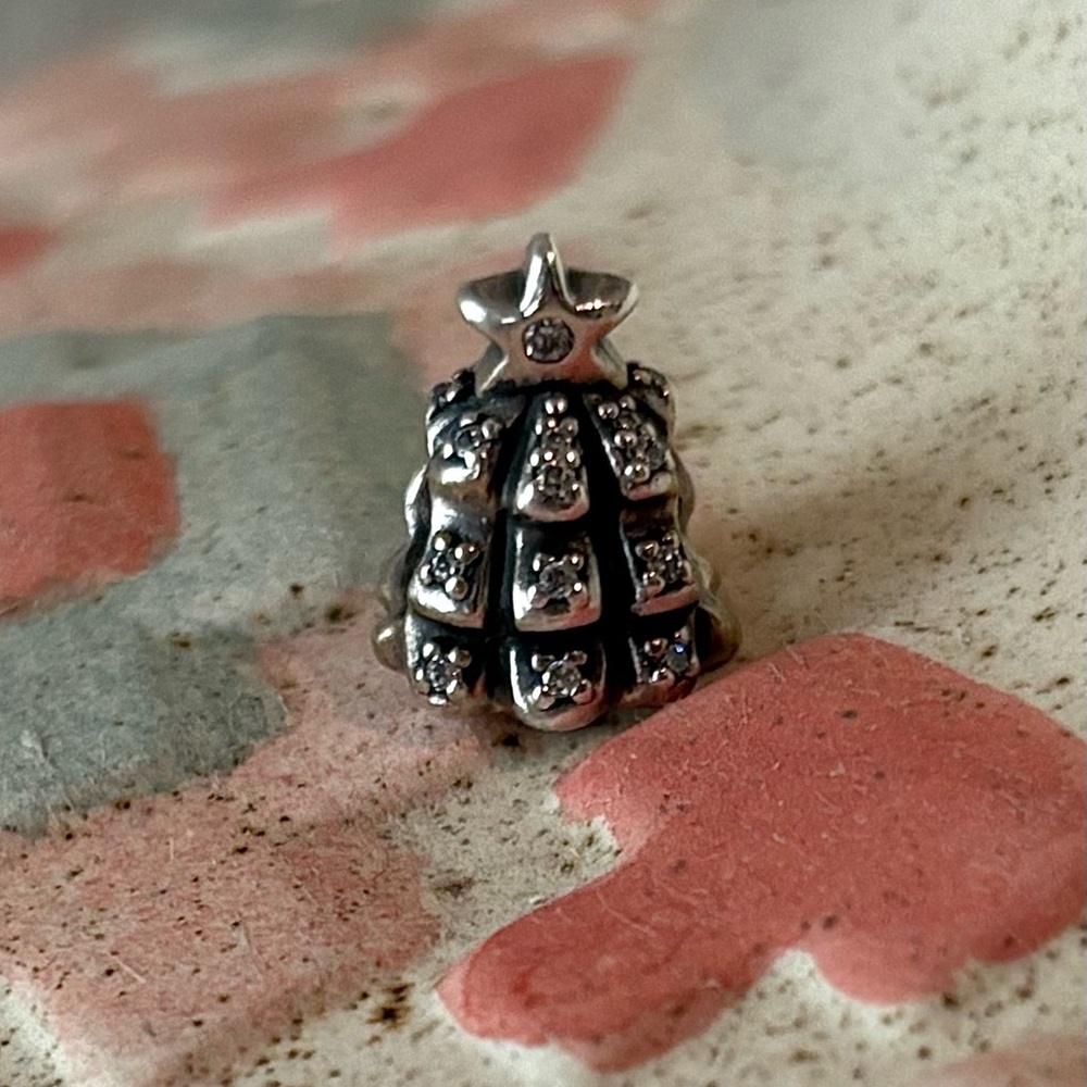 Pandora Sterling Silver Pavé Christmas Tree Charm
